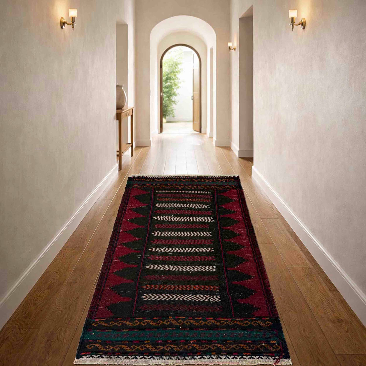 Handmade Table Sheet Kilim Runner 2' 0" x 3' 7" (ft) - No. R39821