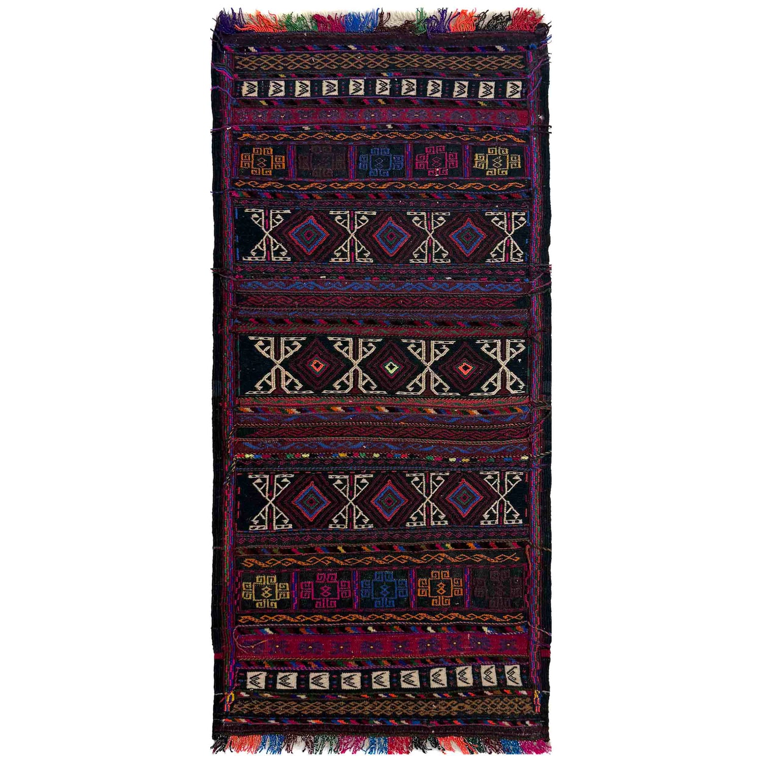 Handmade Table Sheet Kilim Runner 2' 2" x 4' 6" (ft) - No. R39824