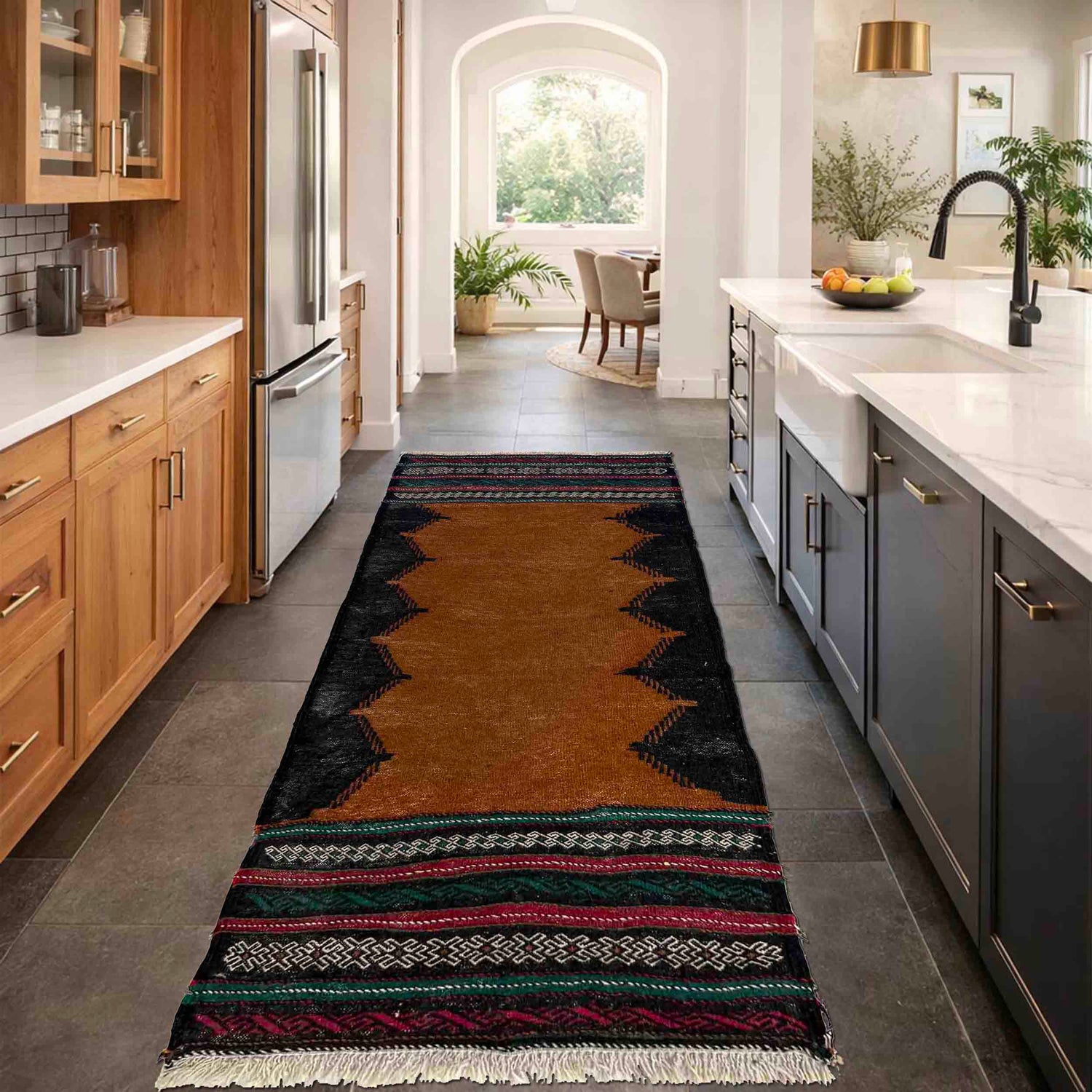 Handmade Table Sheet Kilim Runner 2' 0" x 4' 5" (ft) - No. R39826