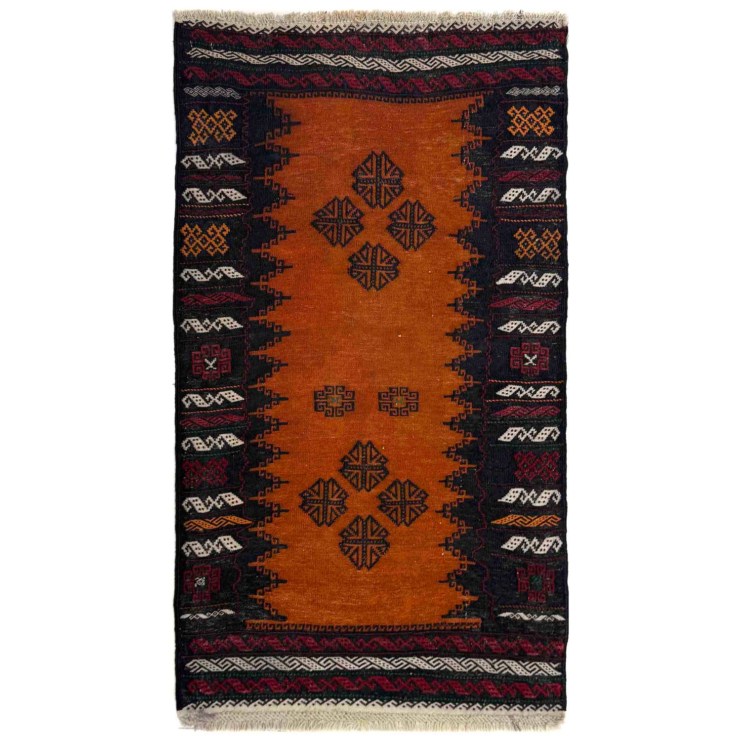 Handmade Table Sheet Kilim Runner 2' 4" x 4' 0" (ft) - No. R39827