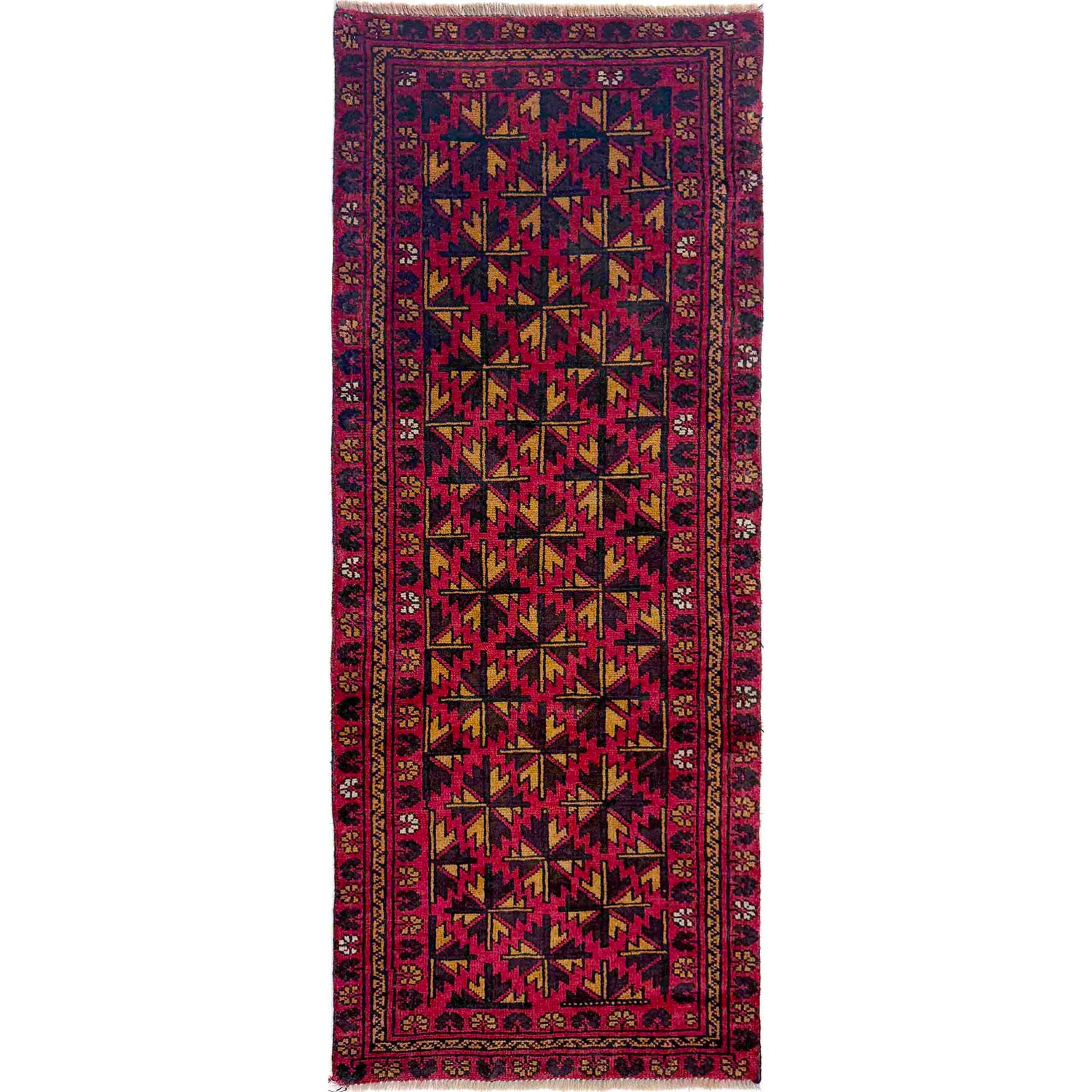 Hand Knotted Baluchi Runner 2' 4" x 6' 3" (ft) - No. R39838