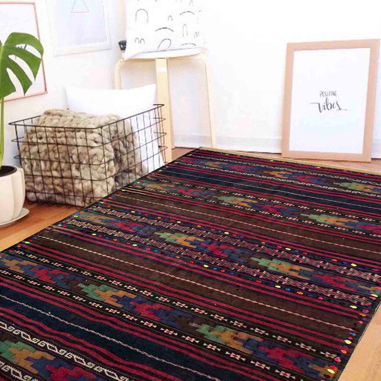 Dining Room Kilim 4' 8" x 7' 9" (ft) - No. R39839