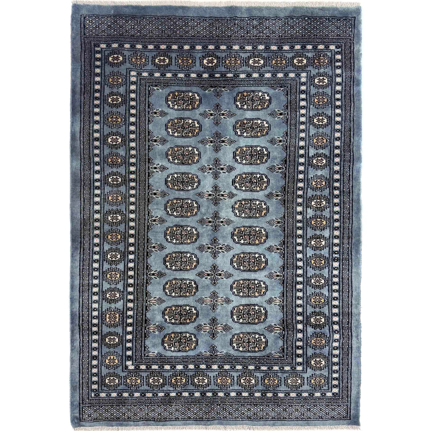 Oriental Bukhara Carpet 4' 8" x 6' 5" (ft) - No. R39840