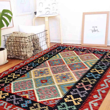 Handmade Vegetable Kelim 4' 2" x 5' 10" (ft) - No. R39884