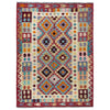 Handmade Vegetable Kilim 5' 3" x 6' 8" (ft) - No. R39896