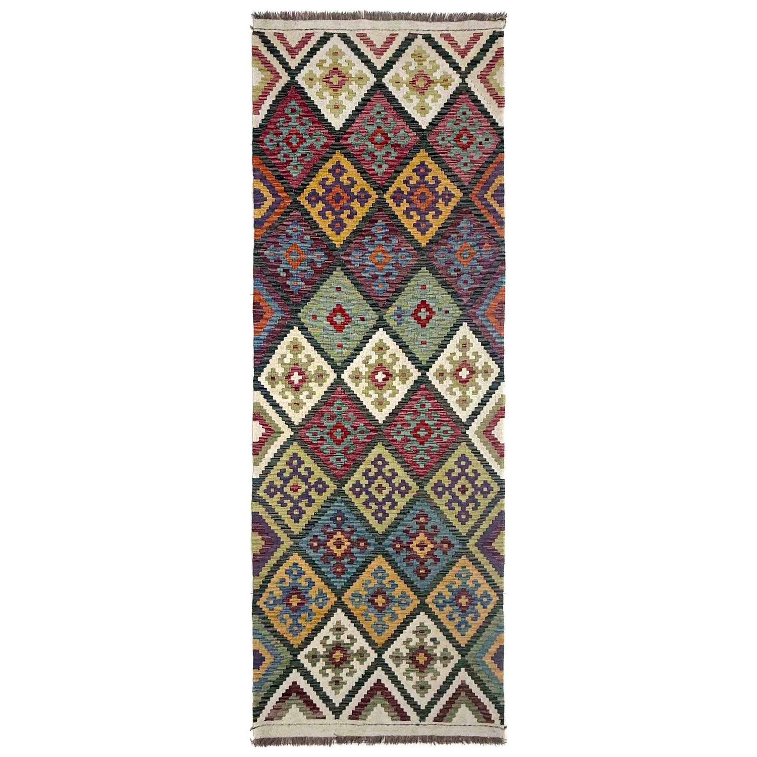 Vegetable Kilim Runner 2' 11" x 9' 6" (ft) - No. R40043
