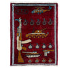 Hand Knotted War Rug 2' 0" x 2' 7" (ft) - No. R40048