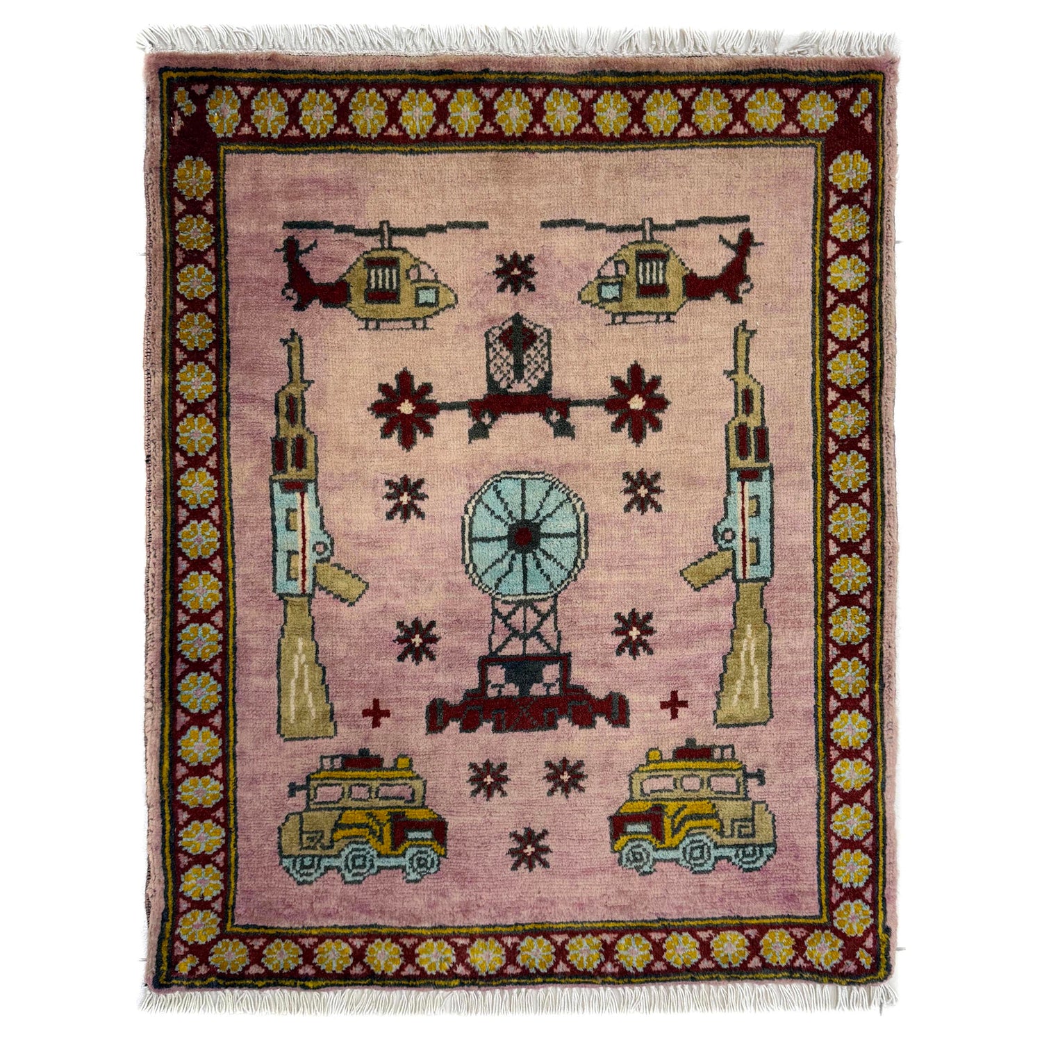 Handmade War Rug 2' 1" x 2' 6" (ft) - No. R40052