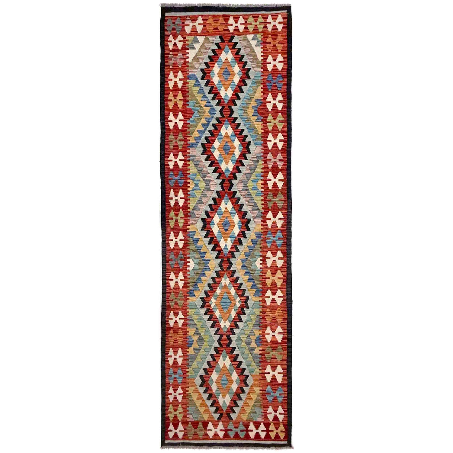 Vegetable Kelim Runner 2' 9" x 9' 8" (ft) - No. R40062