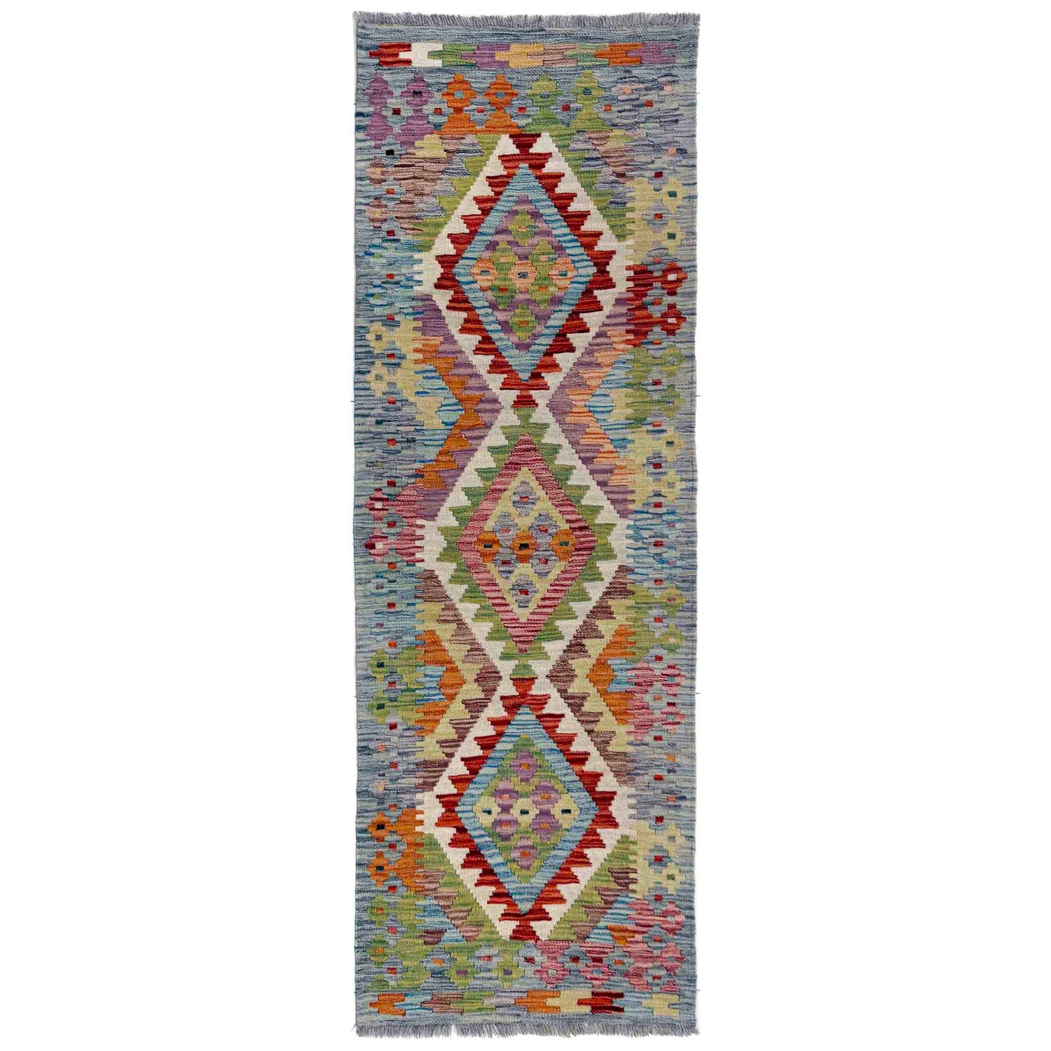 Vegetable Kelim Runner 2' 1" x 6' 7" (ft)- No. R40063