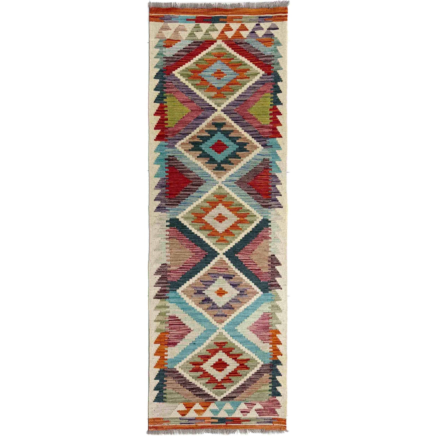 Vegetable Kilim Runner 2' 1" x 6' 7" (ft)- No. R40065