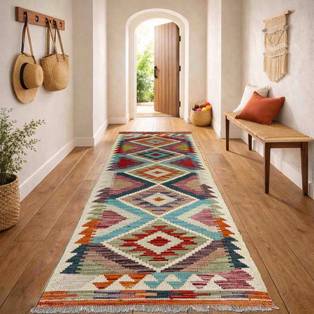 Vegetable Kilim Runner 2' 1" x 6' 7" (ft)- No. R40065
