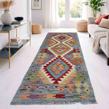 Vegetable Kilim Runner 2' 0" x 6' 9" (ft)- No. R40067