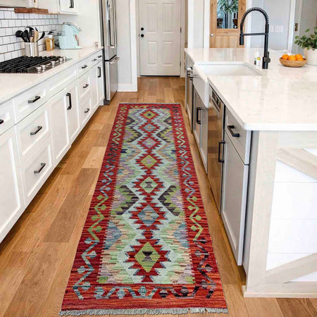 Vegetable Kelim Runner 2' 0" x 6' 4" (ft)- No. R40068