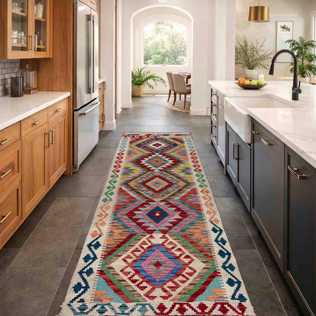 Vegetable Kilim Runner 2' 0" x 6' 6" (ft)- No. R40069