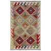 Handmade Vegetable Kilim 2' 7" x 4' 1" (ft) - No. R40079