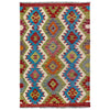 Handmade Vegetable Kelim 2' 9" x 4' 4" (ft) - No. R40082