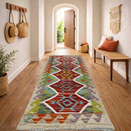Vegetable Kilim Runner 1' 9" x 4' 9" (ft)- No. R40084