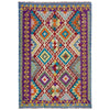 Handmade Vegetable Kilim 3' 5" x 4' 10" (ft) - No. R40085