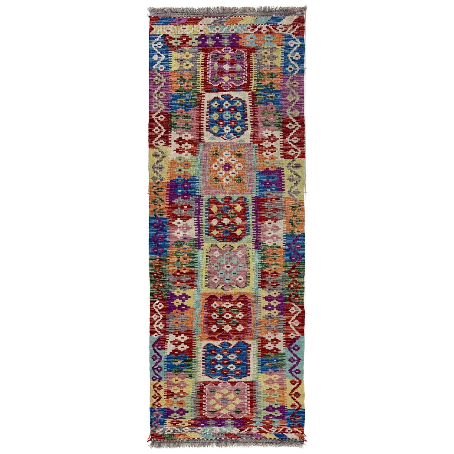 Vegetable Kilim Runner 2' 1" x 6' 10" (ft)- No. R40086