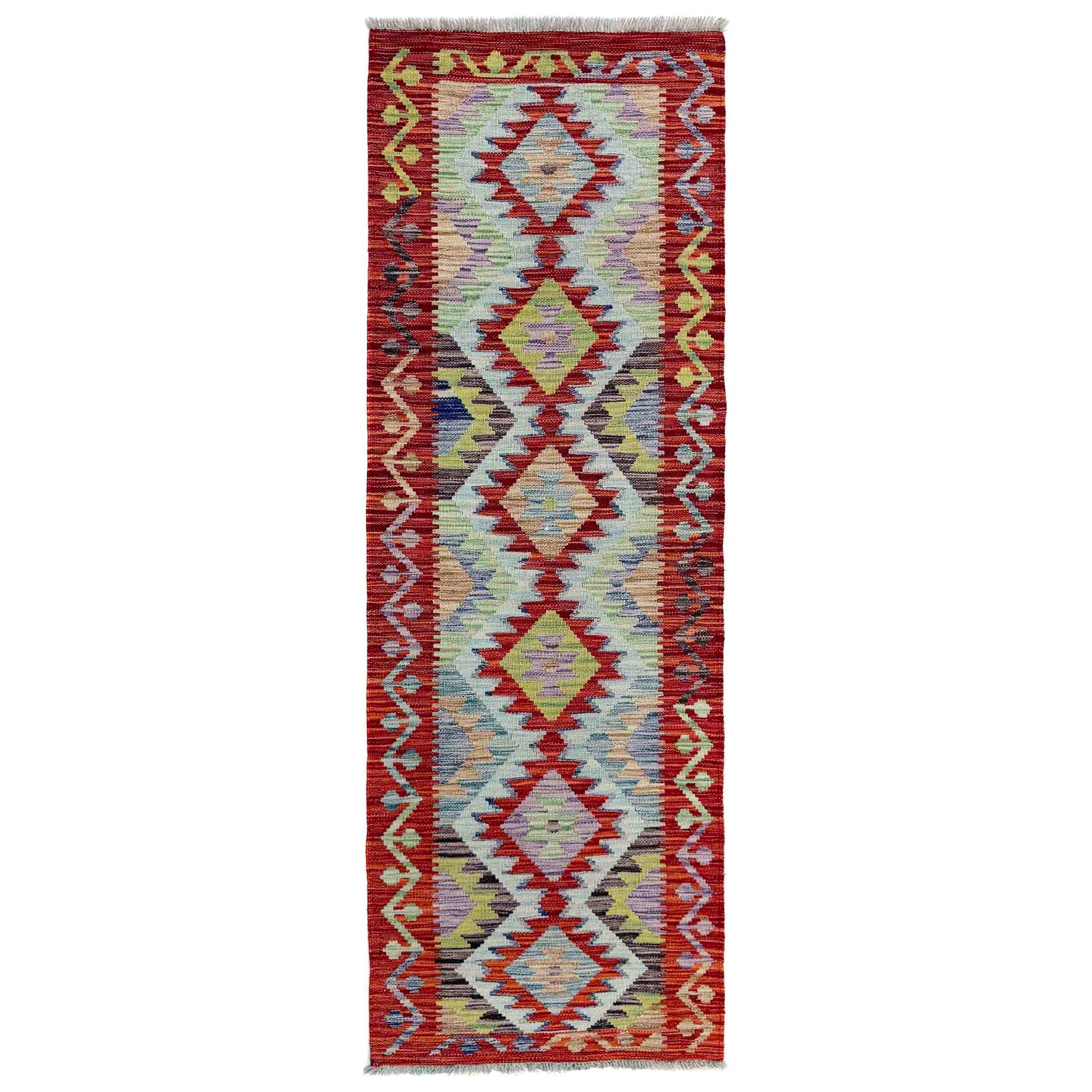 Vegetable Kelim Runner 1' 11" x 6' 7" (ft)- No. R40089