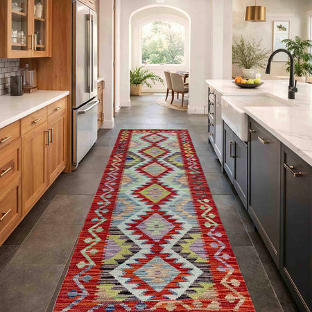 Vegetable Kelim Runner 1' 11" x 6' 7" (ft)- No. R40089