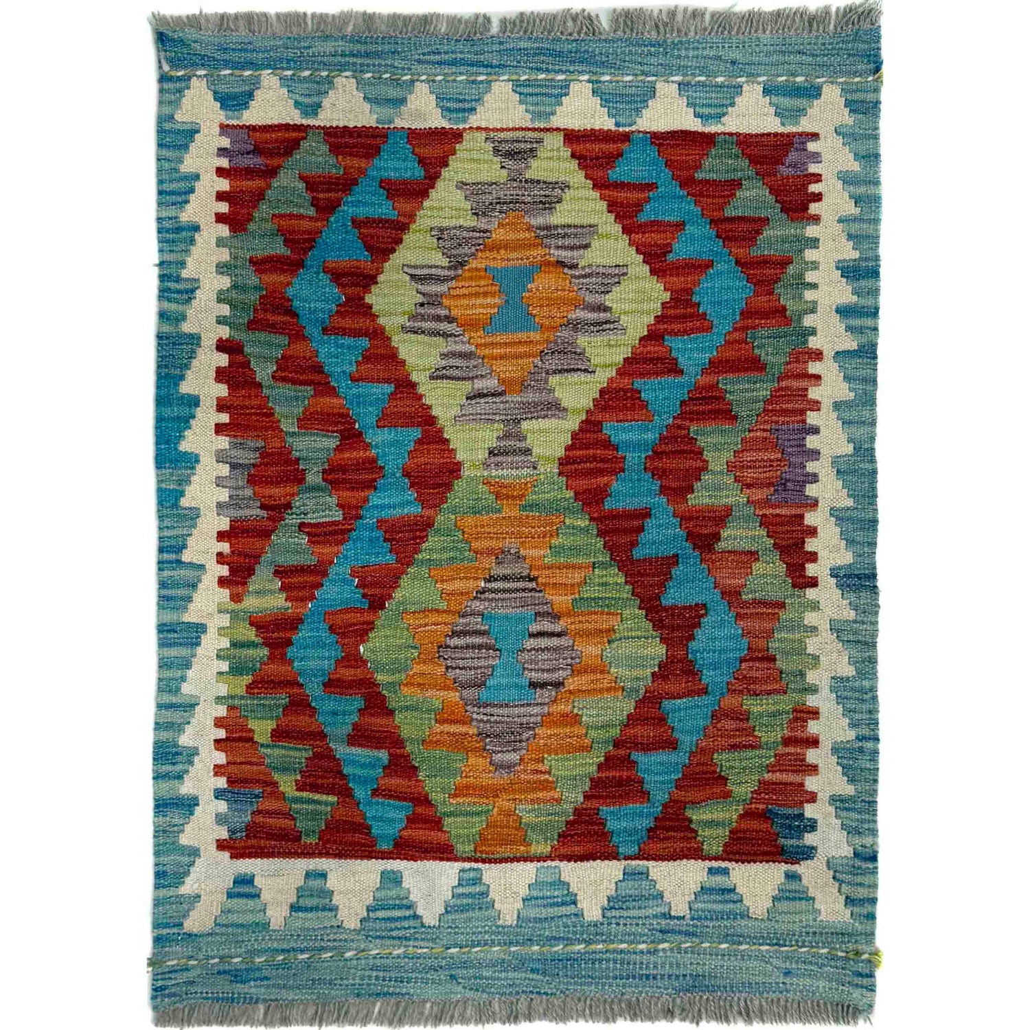 Handmade Vegetable Kelim 2' 1" x 2' 8" (ft) - No. R40102