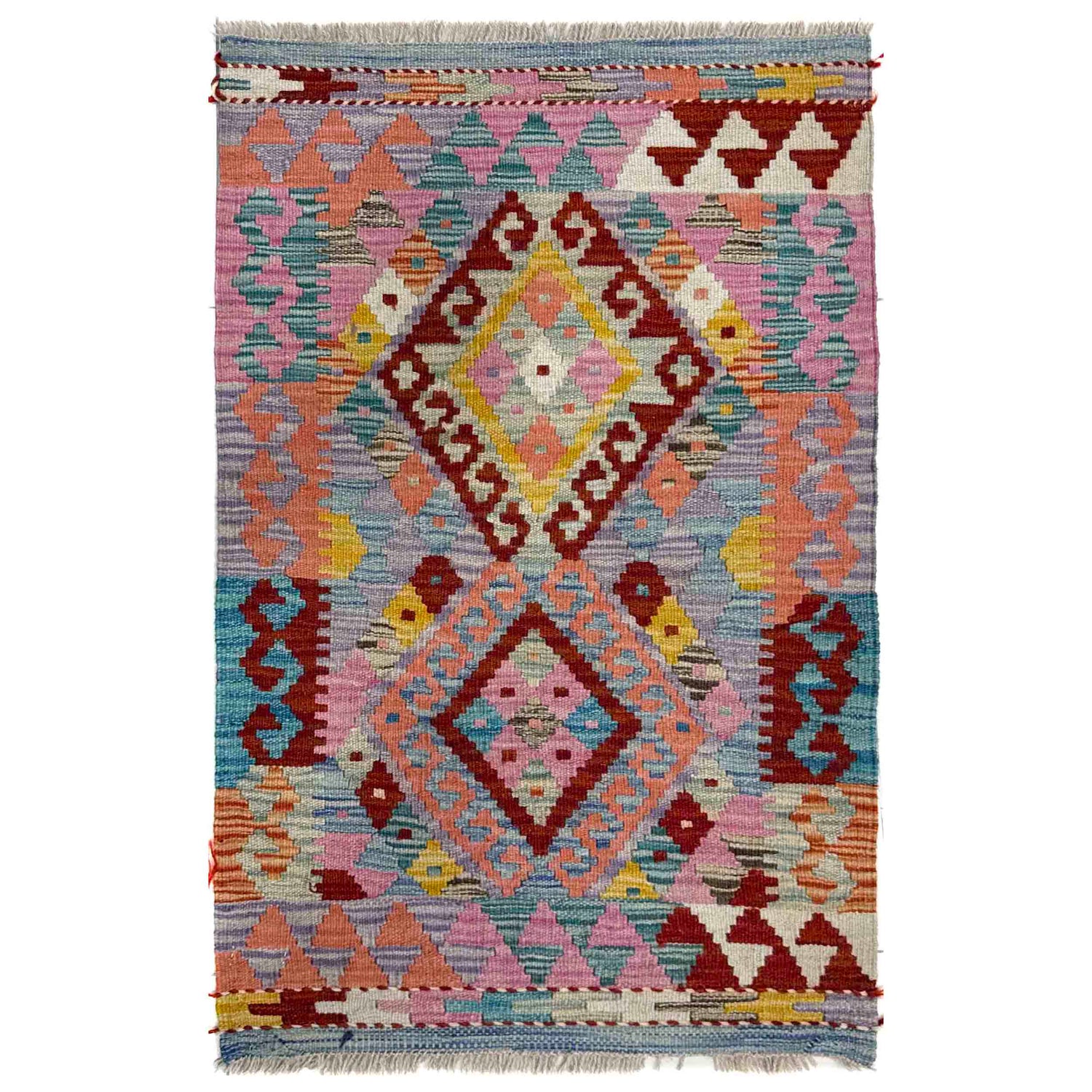 Handmade Vegetable Kelim 2' 0" x 3' 0" (ft) - No. R40103