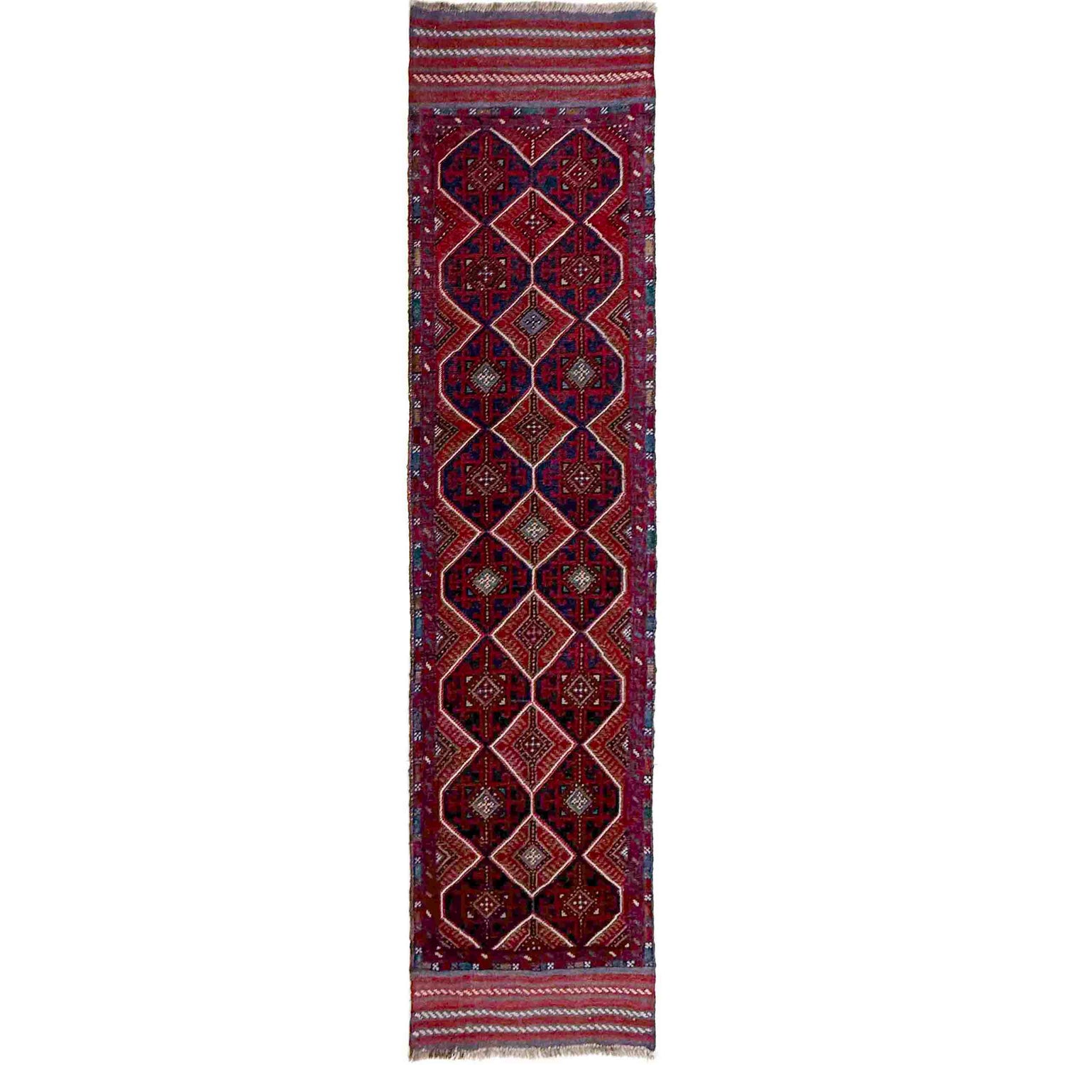 Red Color Mashwani Short Runner 2' 2" x 8' 7" (ft) - No. R40173
