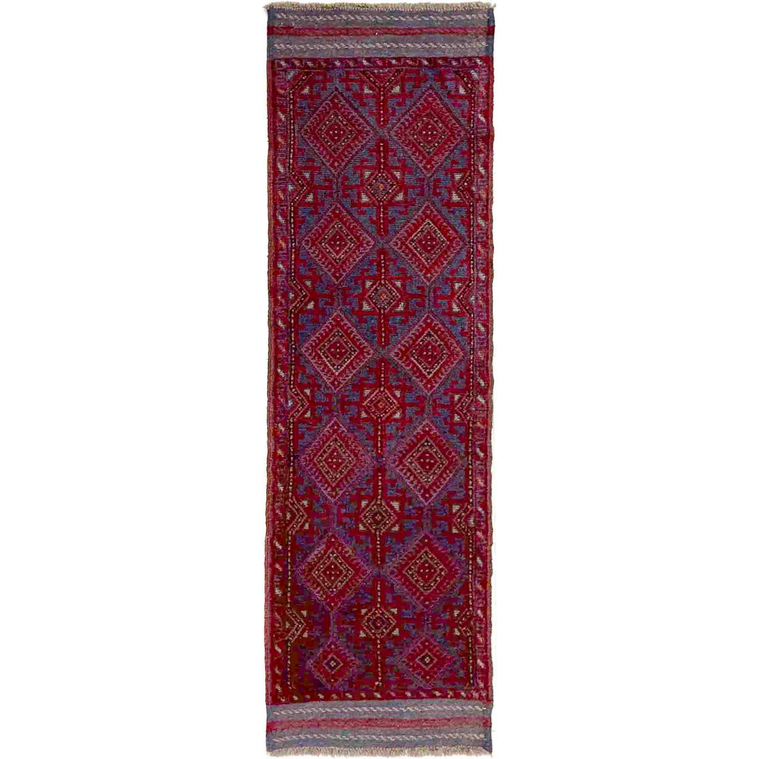 Multi Color Mashwani Short Runner 2' 1" x 7' 9" (ft) - No. R40174