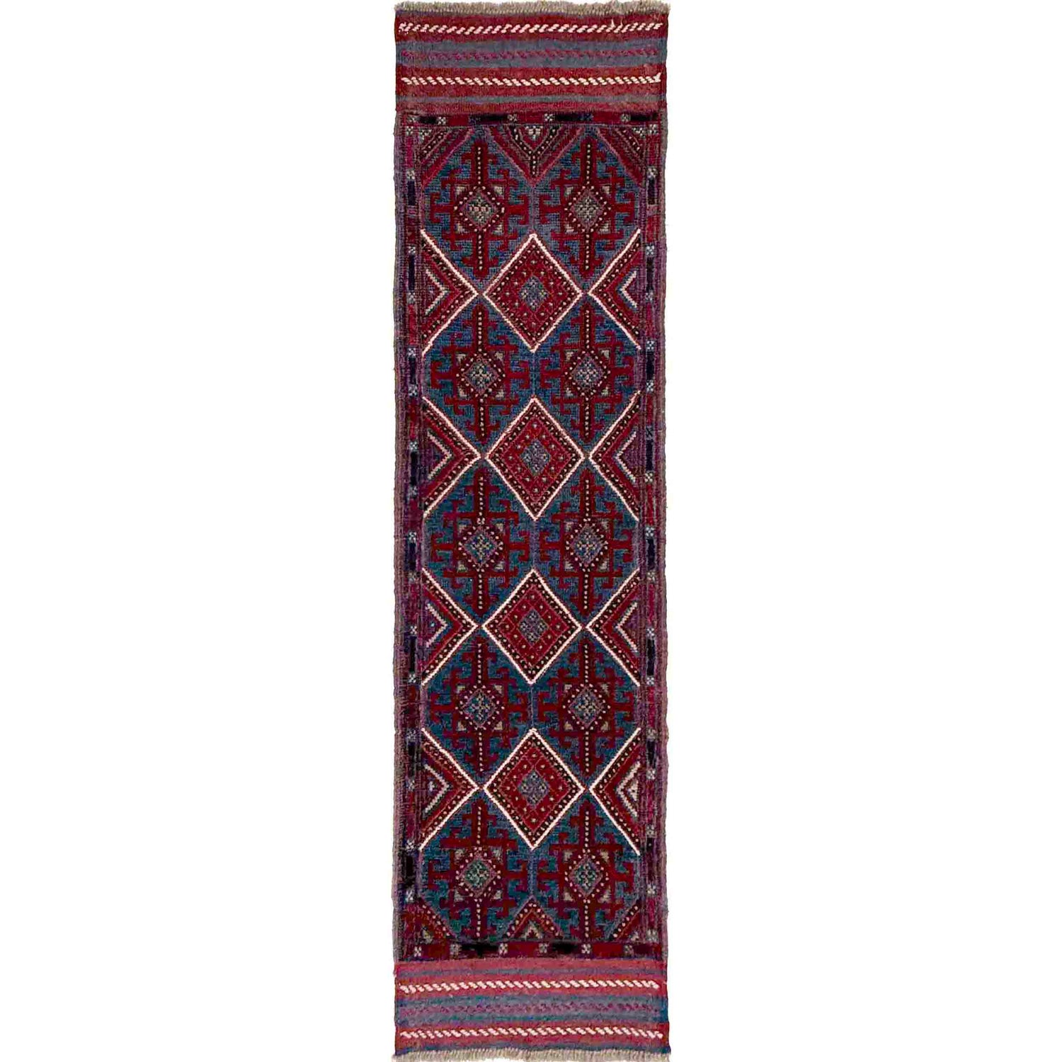 Multi Color Mashwani Short Runner 2' 0" x 7' 9" (ft) - No. R40176