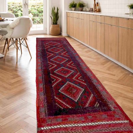 Multi Color Mashwani Short Runner 2' 1" x 8' 2" (ft) - No. R40181