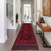 Red Color Mashwani Short Runner 2' 1" x 7' 6" (ft) - No. R40182