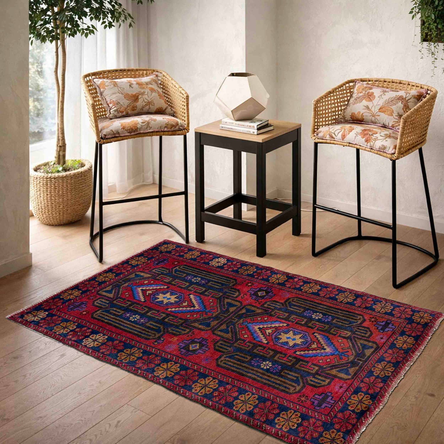 Traditional Baloch Rug 3' 0" x 5' 0" (ft) - No. R40210