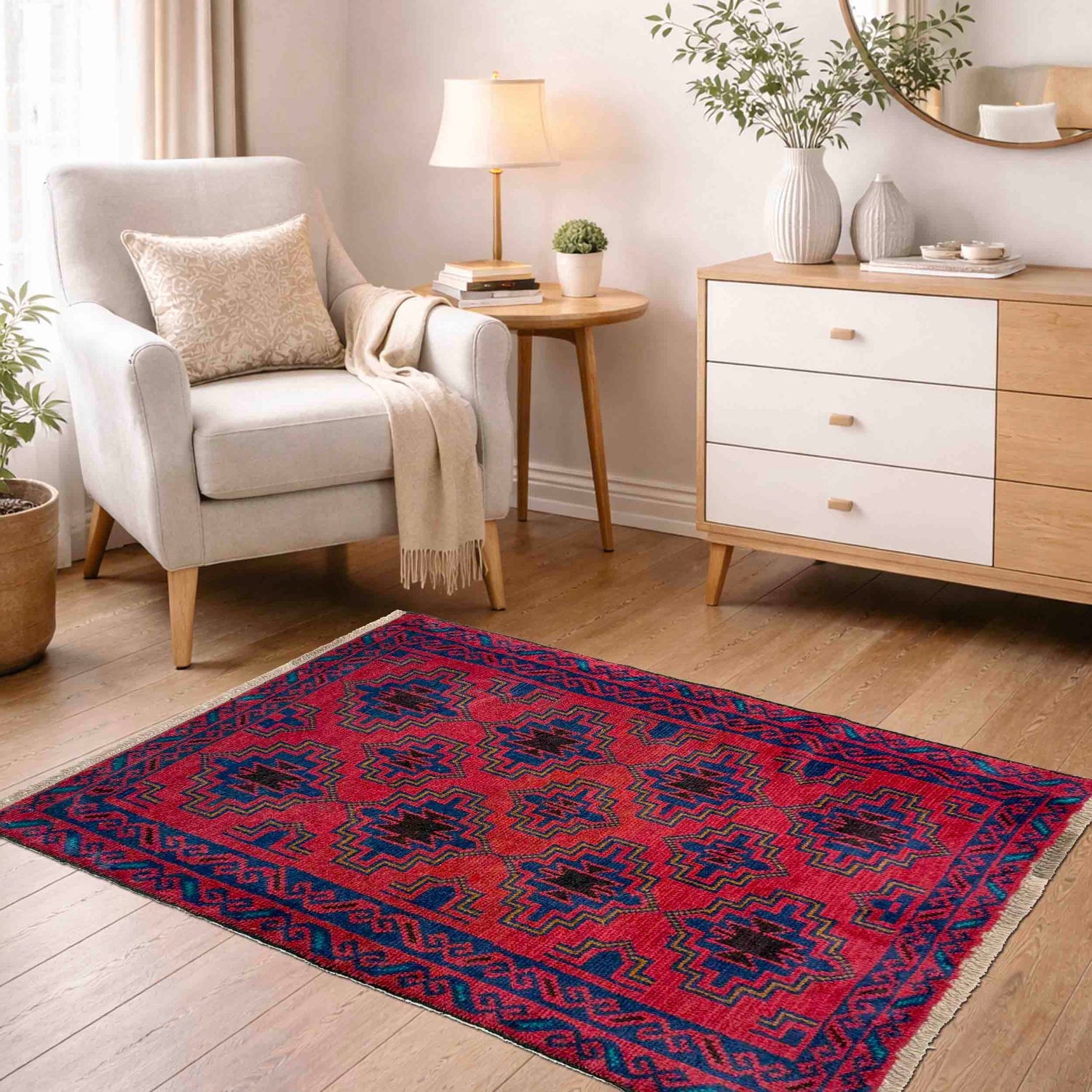 Baluch Small Size Rug 3' 0" x 4' 6" (ft) - No. R40212