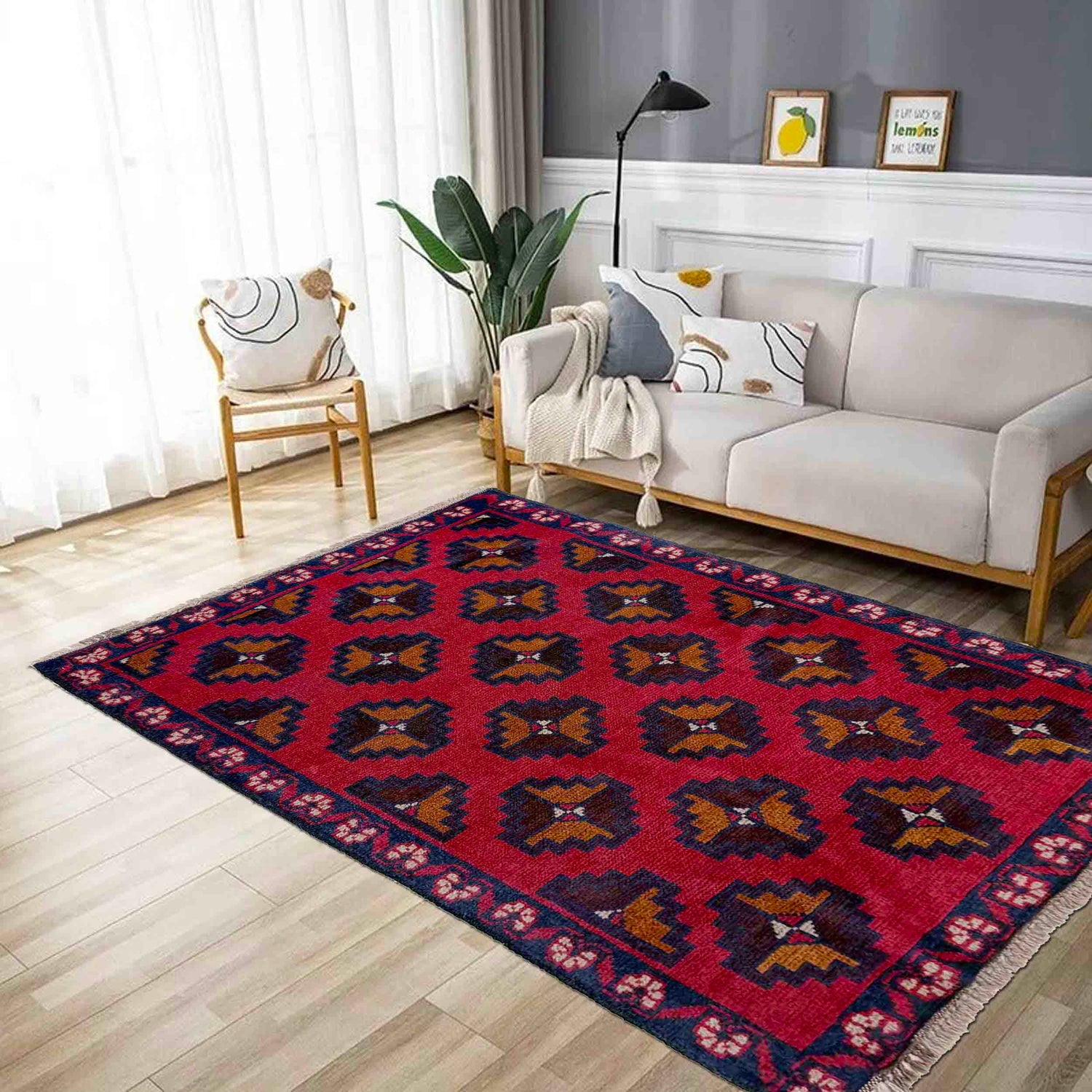 Traditional Baloch Rug 2' 11" x 4' 8" (ft) - No. R40213