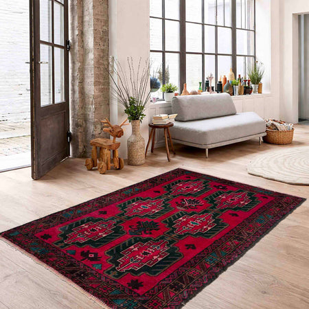 Hand Knotted Baluchi Rug 2' 10" x 4' 10" (ft) -No R40214