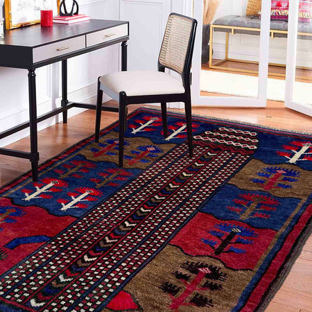 Handmade Baluchi Rug 2' 8" x 3' 10" (ft) - No. R40222