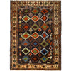 Black Color Baluchi Rug 5' 5 x 7' 3 (ft) - No. W12698