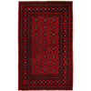 Hand Knotted Bokhara Wool Carpet 3' 10" x 6' 2" (ft) - No. W12931