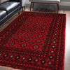 Hand Knotted Bokhara Wool Carpet 3' 10" x 6' 2" (ft) - No. W12931