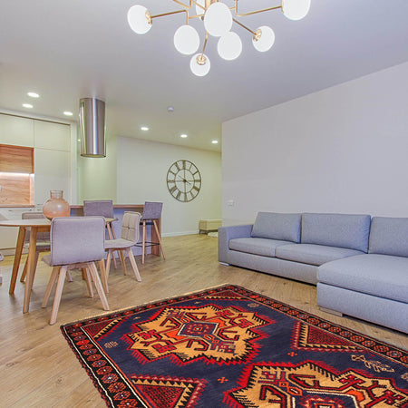 Blue Color Baluchi Rug 2' 11" x 4' 9" (ft) - W14755