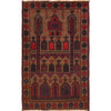 Brown Color Prayer Rug 2' 11" x 4' 9" (ft) - No. W15024