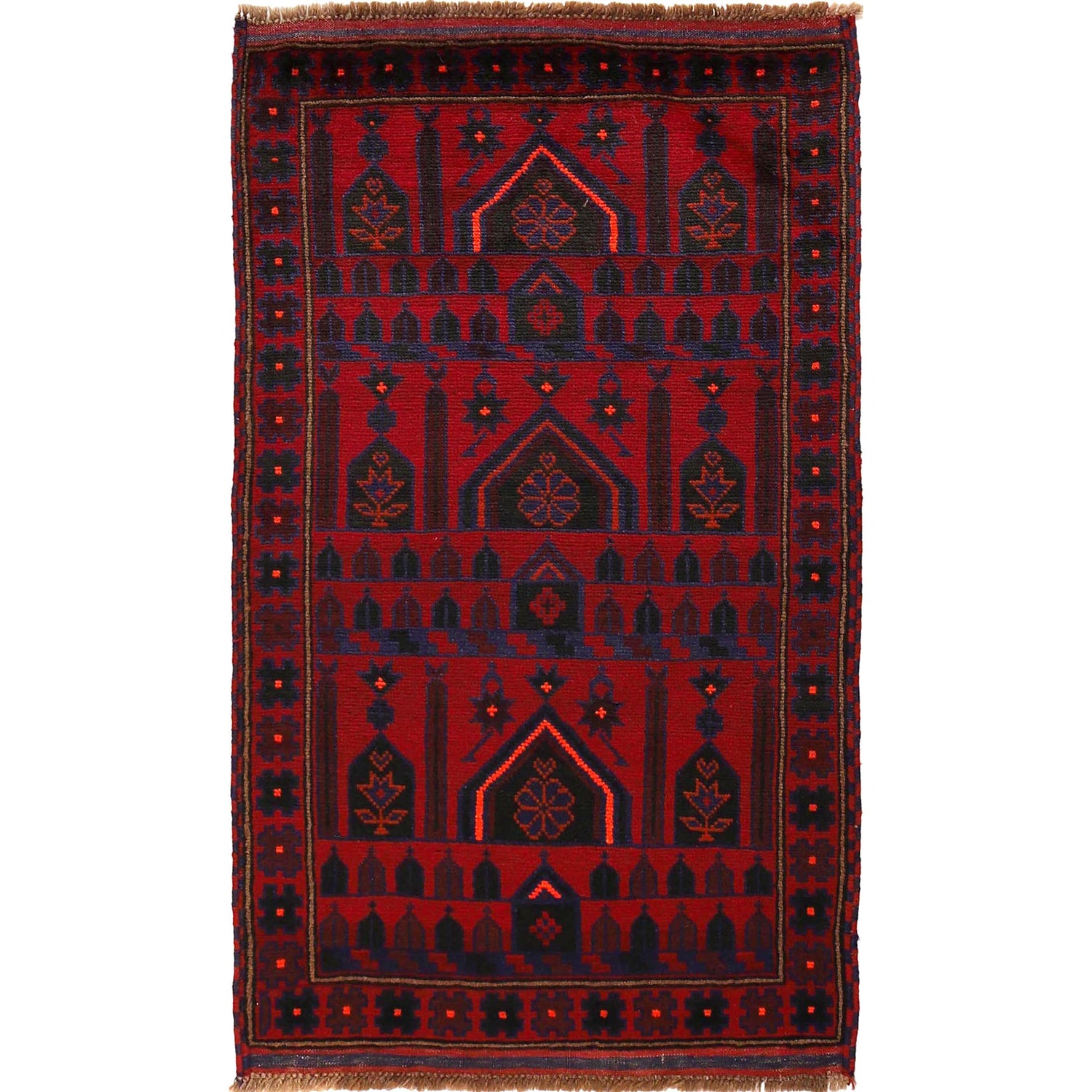 Handmade Jaye Namaz 2' 11" x 4' 9" (ft) - No. W15063