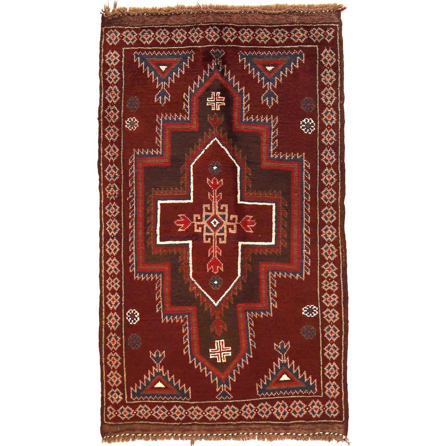 Multi Color Baluchi Rug 2' 10" x 4' 6" (ft) - No. W15065