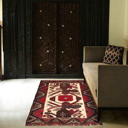 Handmade Baluchi Rug 2' 11" x 5' 0" (ft) - W15148
