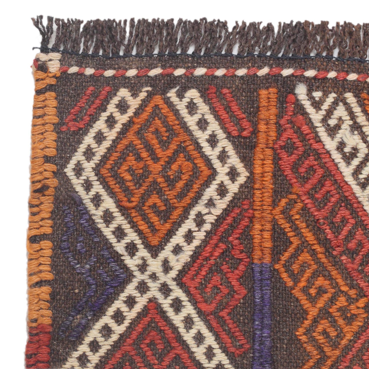 Multi Flat Weave Kilim Runner 2' 8" x 8' 5" (ft) - No. W17121