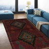 Maroon Baluchi Rug 4' 0" x 6' 7" (ft) - No. W27282