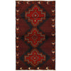 Deep Red Baluchi Rug 3' 10" x 7' 1" (ft) - No. W27284