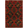 Red Color Baluchi Rug 4' 3" x 6' 10" (ft) - No. W27285